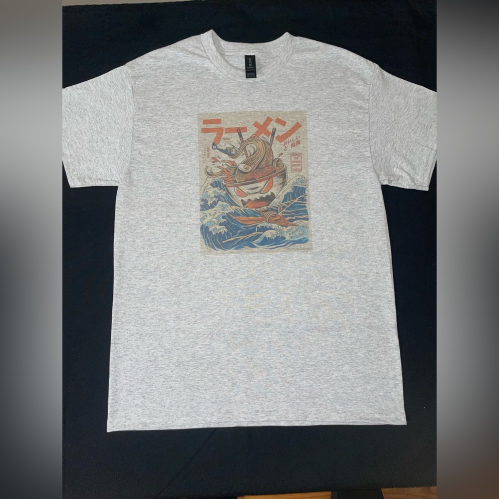 Graphic Print Gray T-Shirt